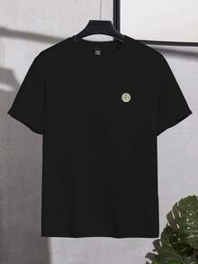 Manfinity Homme 3pcs/Set Men's Casual Solid Color Round Neck Short Sleeve T-Shirts, Versatile For Summer, Holiday - Grey - View 4