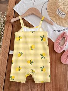 Bộ áo liền quần họa tiết hoạt hình thường ngày cho bé gái, thích hợp cho mùa xuân và mùa hè. - Nhiều màu - Xem 2