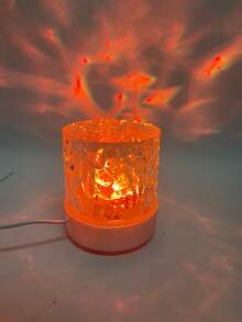 1PC Dreamlike Flame & Water Swirl Projection Lamp,  Perfect Romantic Gift For Birthday, Holiday - متعدد الألوان - مشاهدة 6