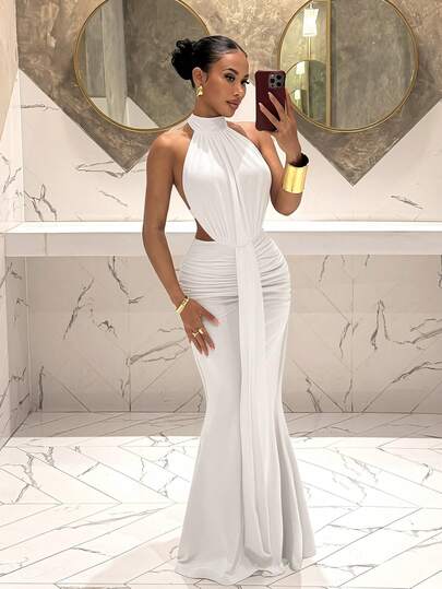 Slaydiva Đầm dài trắng hở lưng cho nữ, đầm trắng đi biển, đầm dài trắng, trang phục xuân/hè cho nữ, đầm midi lãng mạn, thanh lịch dự tiệc nghỉ mát, trang phục kỳ nghỉ hè, đầm dự tiệc sang trọng, đầm dạ hội cao cấp, đầm dự lễ, trang phục đi biển, trang phục nghỉ mát cho nữ, đầm dự lễ thanh lịch cho nữ, đầm dự đám cưới cho nữ, đầm dạ hội sang trọng, đầm trang trọng, đầm tốt nghiệp cho nữ, đầm vàng, đầm màu chanh, đầm tay phồng, đầm phong cách đồng quê, đầm mùa hè, đầm mùa xuân cho nữ.