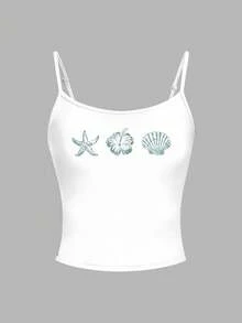 Áo tank top hai dây tối giản phong cách thường ngày dành cho thiếu nữ, áo mùa hè. - Nhiều màu - Xem 3