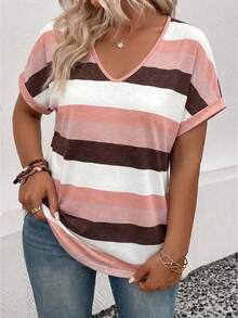 EMERY ROSE Plus Size T-Shirts - Multicolor - View 5