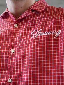 LEOGASHI LEOGASHI Men's Drop Shoulder Casual Front Button 2 In 1 Shirt, Long Sleeve Top - Multicolor - View 3
