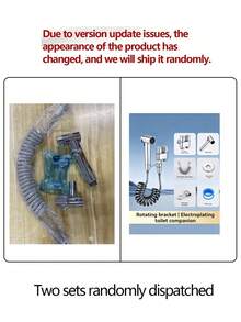 1 Set Stainless Steel Handheld High Pressure Bidet Sprayer, 78" Toilet Hose, Female Intimate Hygiene Cleaner, Dual Mode Wall Mounted Adjustable Bathroom Bathroom Accessories Bathroom Tools - silver - View 8