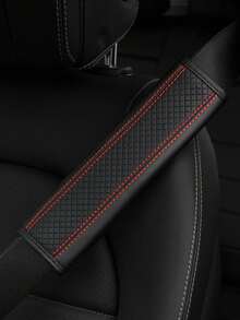 MEIKAXIU 1 Buah Pelindung Sabuk Pengaman Mobil Kulit PU Timbul, Aksesori Dekoratif Interior Mobil Universal, Sepanjang Musim, Aksesori Mobil - satu ukuran cocok untuk semua - View 7