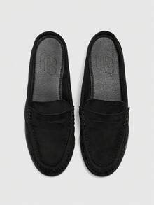CUCCOO BIZCHIC Giày bệt nữ kiểu Nhật Bản, phong cách retro, mềm mại. - màu đen - Xem 4