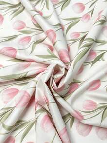 SHEIN LUNE 2026新款優雅風格女款波點高腰喇叭裙，通勤風復古靈感女裙 - 彩色 - 查看 6