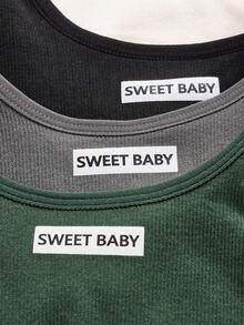 Lowkey Lull Set Pakaian Dalam Tanpa Jahitan Warna Polos 3 Potong (3 Atasan + 3 Bawahan) - MultiWarna - View 3