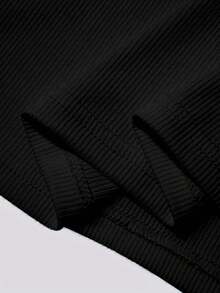 Rovax Men's Solid Color Crew Neck Sleeveless Casual Tank Top - Black - View 4