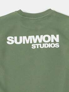 SUMWON Studios Boys Crew Neck Sleeveless Vest Top And Drawstring Shorts Co-Ord Set Summer - Green - View 5