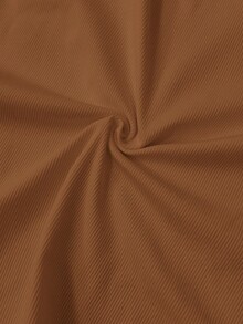 Slaydiva Camiseta de tirantes básica de unicolor con cuello redondo para mujer de talla grande - Café integral - Ver 7