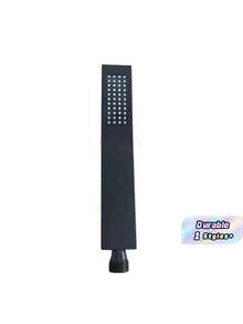 1 Set Of Shower Combination, 8-Inch Pressurized Square Rain Shower Head, With 3 Spray Modes, Hand-Held Shower Head, Equipped With 59-Inch Extra-Long Hose, 3-Way Diverter, Shower Head Bracket, G1/2 Universal Top Shower Head Set, Easy To Install - Black-stainless Steel Nozzle - View 1