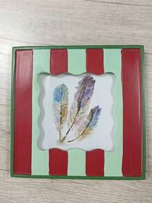 Cirelle Vintage Picture Frame With Stripe Design, Square Bohemian Photo Frame For Tabletop Decor, Retro & Unique Home Accent - multicolor - View 7