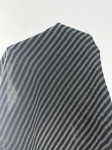 StreetHx Áo khoác blazer không tay kẻ sọc phong cách đường phố dành cho nữ, mùa hè - màu đen - Xem 7