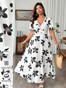 Weeklong Kleid mit quadratischem Ausschnitt, elastischer Taille, rückenfreier Bindung und einfarbig, geeignet für Frühling, Sommer, Herbst, Winter, Urlaub, Party, elegant, Casual, Pendeln und andere Anlässe. Elegantes klassisches Kleid für Damen, geeignet für formelle Anlässe, eleganter Hosenanzug für Damen, Hochzeitskleid, formelle Damenkleidung, exquisites Kleid für Damen, formelle Damenkleidung, klassisches Kleid für Damen - Verschiedenfarbig - Übersicht 3