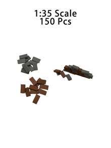150pcs Miniature Sand Table Three-Dimensional Model Landscape Building Blocks Portable Simulation Bricks For Hobbyists & Educational Engineering Skills - Camel - View 4
