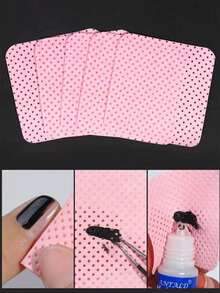 White 1000pcs/Purple 1000pcs/Pink 1000pcs Bags Of Lint Free Nail Cleaning Wipes, Nail Removal Pads, Eyelash Grafting Cleaning Wipes, Soft Non-Woven Fabric Acetone Nail Removal Pads, Used For Nail Preparation And Gel Nail Polish Removal, Lint Free Nail Gel Cleaning Wipes, Eyelash Grafting Cleaning Wipes, Water Free Nail Care Products, Suitable For Women And Girls' Daily Nail Care Cleaning And Nail Removal. - Multicolor - View 2