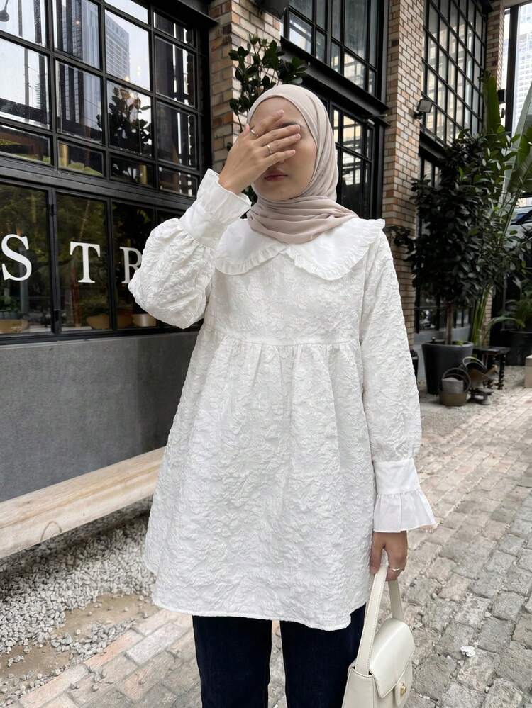 Women's Loose Casual Wide Lapel White Shirt, Spring & Summer