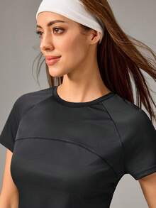 OutZeal Women Outdoor Black Tee Hiking Camping Cool Touch UV Protection Short Sleeve T-Shirt Summer Spring - Black - View 9