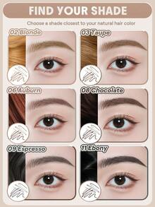 SHEGLAM Brows On Demand 二合一眉筆-Auburn 品牌美妝化妝品 適合女士與女孩 - Auburn - 查看 5