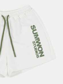 SUMWON Studios Boys Crew Neck Sleeveless Vest Top And Drawstring Shorts Co-Ord Set Summer - Green - View 6