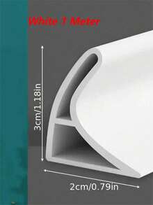 Collapsible Shower Threshold Water Dam Self Adhesive Shower Edge Water Barrier Stopper, Shower Water Blocker Retention System, Dry And Wet Separation For Bathroom Kitchen Countertop Sink Home Bathroom Decor Summer - 2*3 - View 15