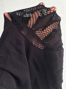 Jeanoix Damen sexy schwarzes ärmelloses Minikleid mit Kreuzträgern - Schwarz - Übersicht 8