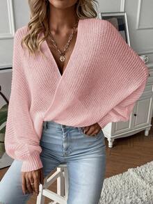 EMERY ROSE Women's Fashionable Versatile Sweet Sheer Knit Cardigan, Suitable For Daily Commute - Pink - View 6