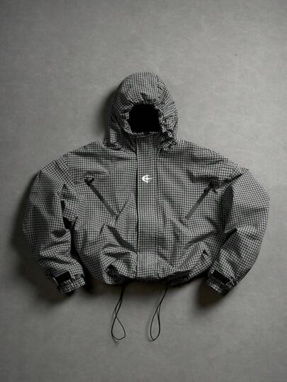 PAVTROS American Casual Men's Utility Jacket, Loose Fit 3D Design, Fashion Hooded Leisure Outerwear