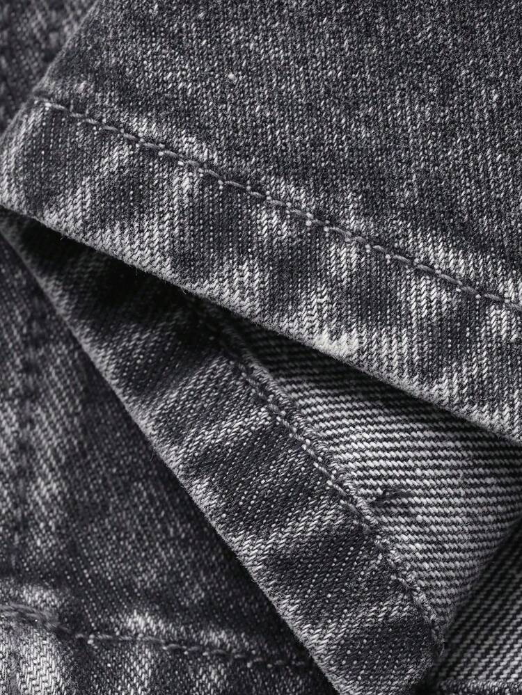 Men's Spring Loose Fit Wide Leg Casual Jeans With Pockets, Versatile
