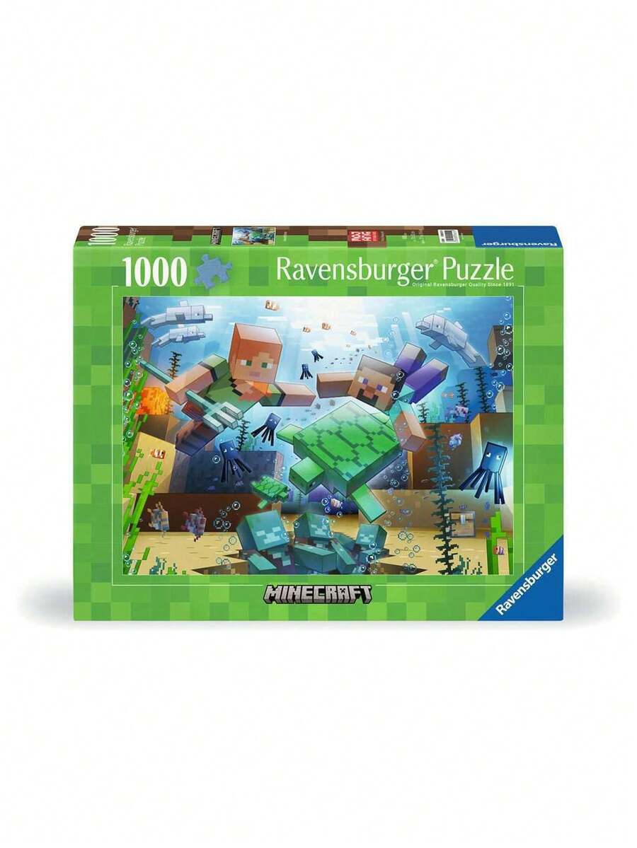 Ravensburger فسيفساء ماينكرافت بدقة 1000 بكسل - متعدد الألوان - مشاهدة 1