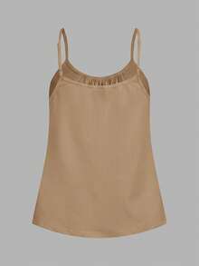 SHEIN EZwear 3 chiếc áo hai dây dáng rộng xếp ly dành cho nữ, có dây đeo điều chỉnh được, thích hợp cho mùa xuân và mùa hè. - Nhiều màu - Xem 4