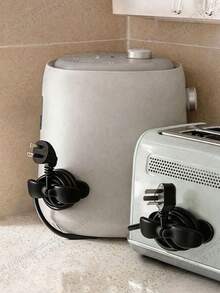 Household Non Perforated Kitchen Appliance Power Cord Storage Winding Device - White - View 7