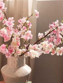 Plantas artificiales adecuadas para la decoración del dormitorio y la sala de estar - Rosa - Ver 5