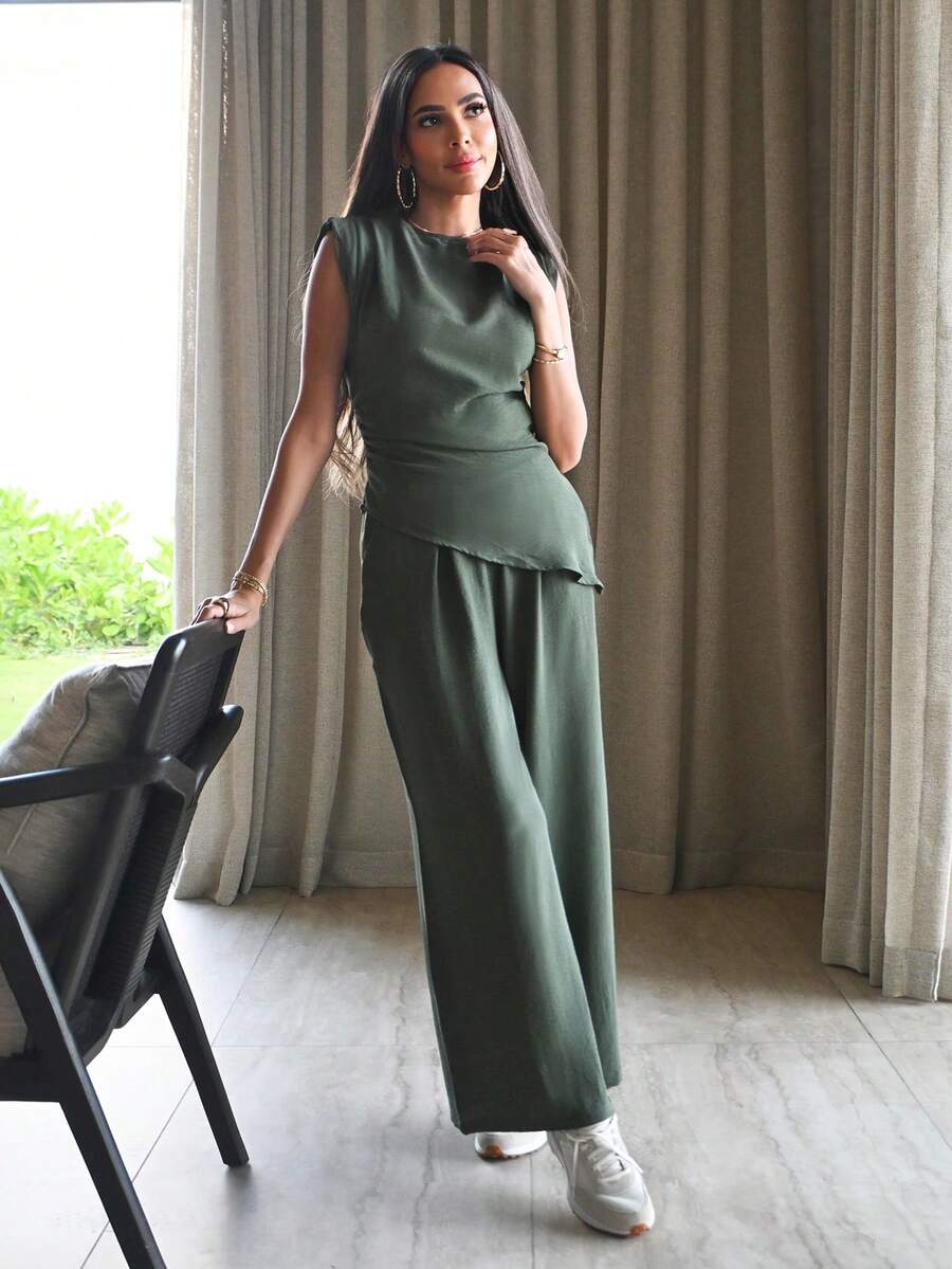 Alya Khalil Women Two Pieces Outfits For Daily Wear Summer