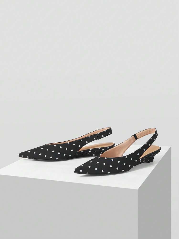 WOMEN POINT TOE SLINGBACK PUMPS, FOR VALENTINE'S DAY, SPRING SHOES, SPRING BREAK EASTER PROM HEELS FOR CHRISTMAS