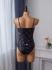 Swim Vcay Bañador una pieza con estampado de sol y luna - Multicolor - Ver 2