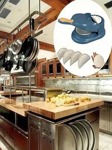 1. Pembuat Kulit Kabsa Serbaguna, Mesin Kabsa Kreatif, Pembuat Kabsa Manual, Cocok untuk Dapur, Pesta Liburan, Cetakan dan Kulit Kabsa, Penekan Adonan, Alat Dapur - Biru - View 7