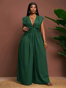 ya, tomar el sol, viral, ropa de calle, invitado de boda bohemio, trayecto al trabajo, brunch, minimalista básico, estilo callejero Y2K, talla grande vendido, cita diaria, aeropuerto - Verde - Verde Oscuro - Ver 5