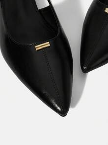 MOTF ZAPATOS PLANOS SIN ESPALDA MINIMALISTAS PARA MUJER - Negro - Ver 6