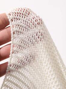Livesso Đầm slip trắng khoét lỗ với khóa kim loại trang trí, kiểu dáng thường ngày đi biển, đầm dệt kim ôm sát cho mùa xuân và hè, thích hợp cho ngày Valentine, đám cưới. - trắng - Xem 8