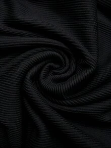 GlowEve 女士白色罗纹珍珠领无袖休闲背心，适合日常通勤、外出、下午茶约会等场合，罗纹背心，无袖上衣，优雅上衣，珍珠上衣，象牙色上衣，可爱上衣 - 黑色 - 查看 5