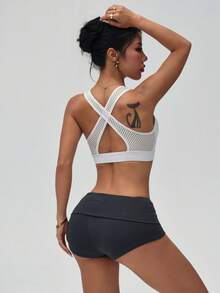 Easithlete 女士運動內衣 - 白色 - 查看 7