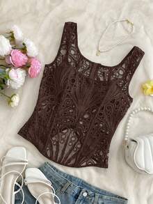 New Casual Spring/Summer Outfit For Vacation, Beach Wedding, Wedding Guest, Graduation, Brunch, St. Patrick's Day, Spring Break, Easter, Festival - 杏色 - 查看 4