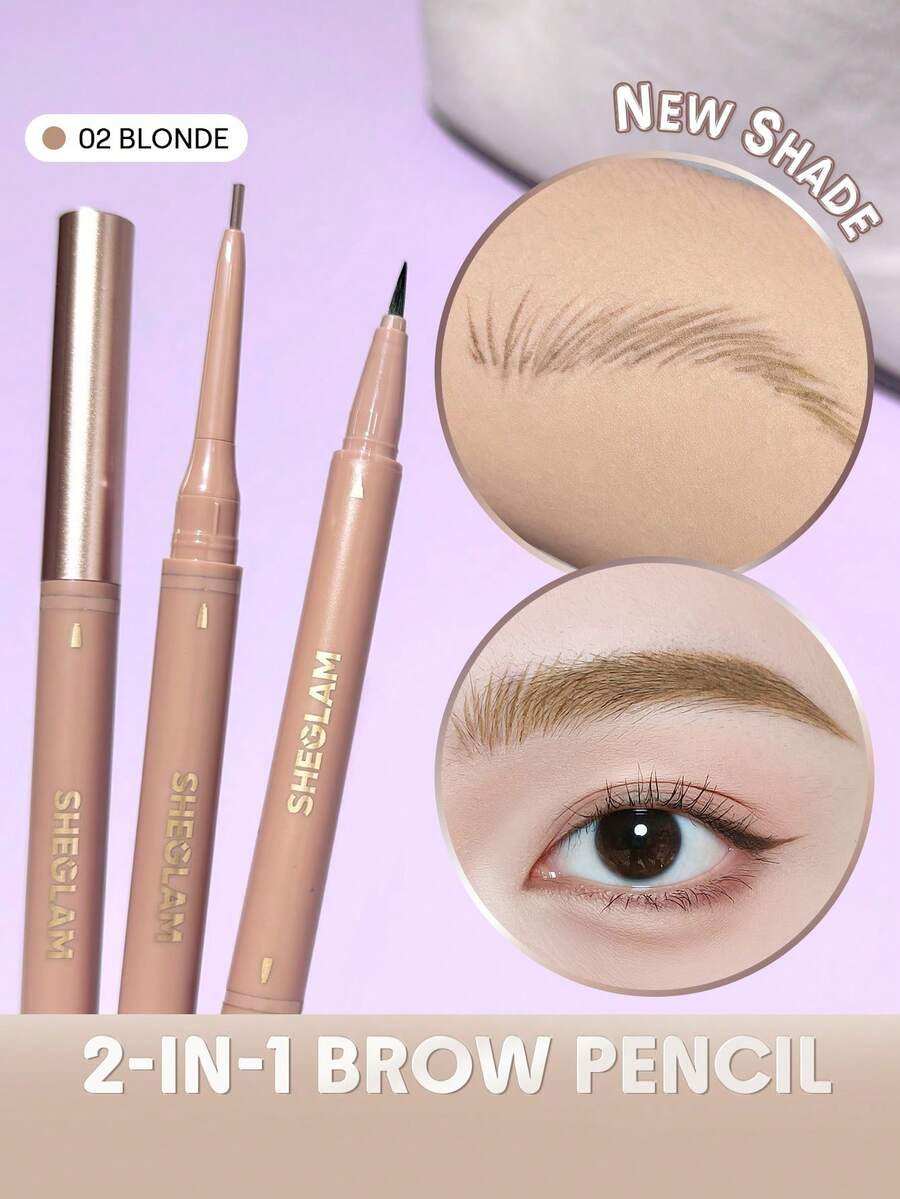 SHEGLAM Brows On Demand 2-In-1 Brow Pencil-02 Blonde - 02 Blonde - View 1