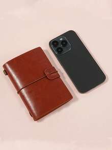 Haus Hana A7 Mini Loose Leaf Binder Notebook With Blank & Lined Pages, Portable Elastic Strap Journal, Pocket Diary Planner For Writing, Drawing, Sketching, To Do List, Scrapbook, Office Desk, Home Workspace, Handbag, Backpack, Meeting Notes, Gift & Daily Use - multicolor - View 11