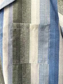 Airaco Men's Short Sleeve Single-Breasted Striped Polo Collar Casual Shirt - Multicolor - View 4