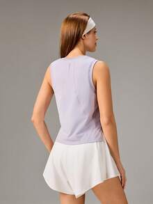 OutZeal Áo tập gym nữ, áo tank top thể thao mùa hè, áo tập yoga, chạy bộ, chất liệu pha modal mềm mại, thích hợp cho hoạt động thể thao hàng ngày. - Màu tím hoa cà - Xem 7
