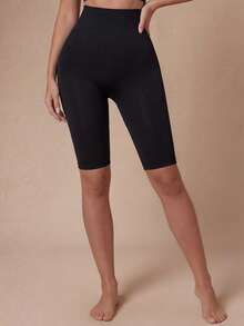 Lazeform High Waist Tummy Control Body Shaper Shorts - Black - View 4