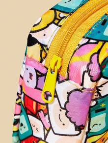 ADVENTURE TIME X SHEIN 1 Túi đựng đồ họa họa tiết hoa và hình người, có thể dùng làm túi đựng đồ vệ sinh cá nhân, túi đựng đồ dùng điện tử, túi đựng vật dụng nhỏ, mang phong cách nghệ thuật, thanh lịch, phù hợp với trang phục mùa hè, trang phục mùa xuân, đi biển, du lịch, hoa. - Màu sắc - Xem 9
